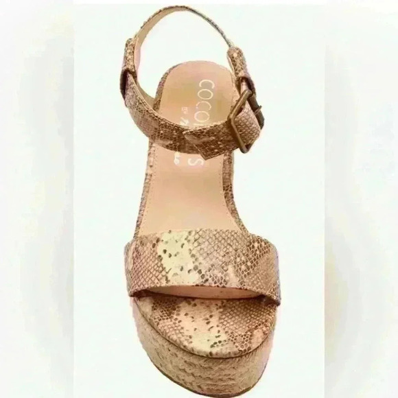 Matisse Women's Coconuts Sunchaser Espadrille Sandal Size 9 Snakeskin Platform - Picture 2 of 13